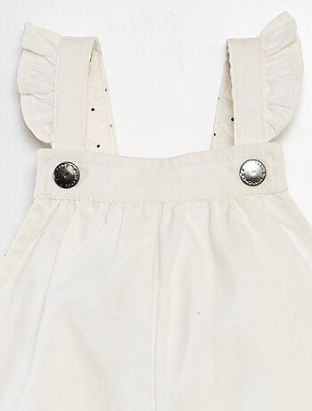 Vestito salopette in twill