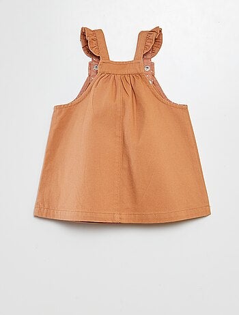 Vestito salopette in twill