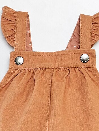 Vestito salopette in twill