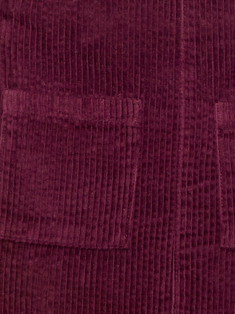Vestito salopette in velluto a coste Rosa - Kiabi