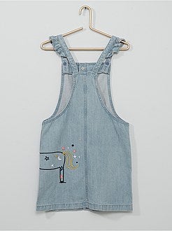Vestito salopette 'unicorno' in jeans - Kiabi