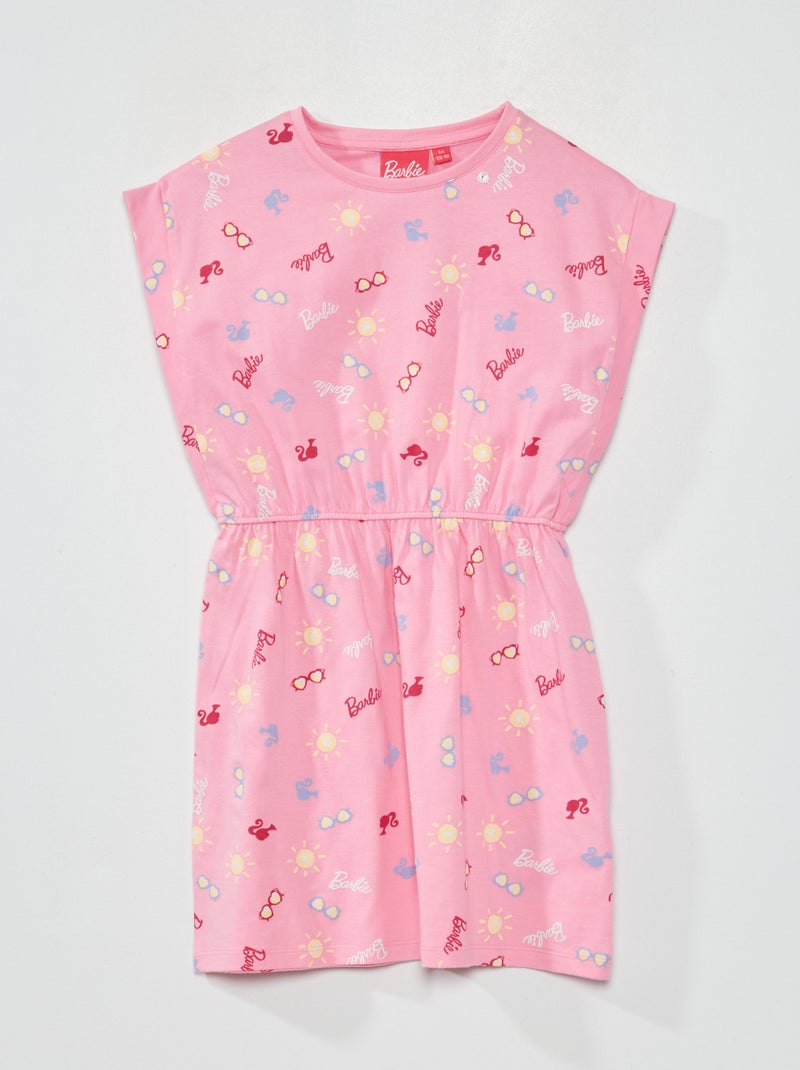 Vestito sciancrato con stampa 'Barbie' ROSA - Kiabi