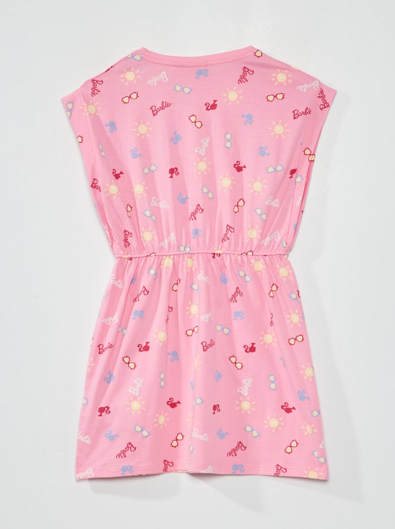 Vestito sciancrato con stampa 'Barbie' ROSA - Kiabi