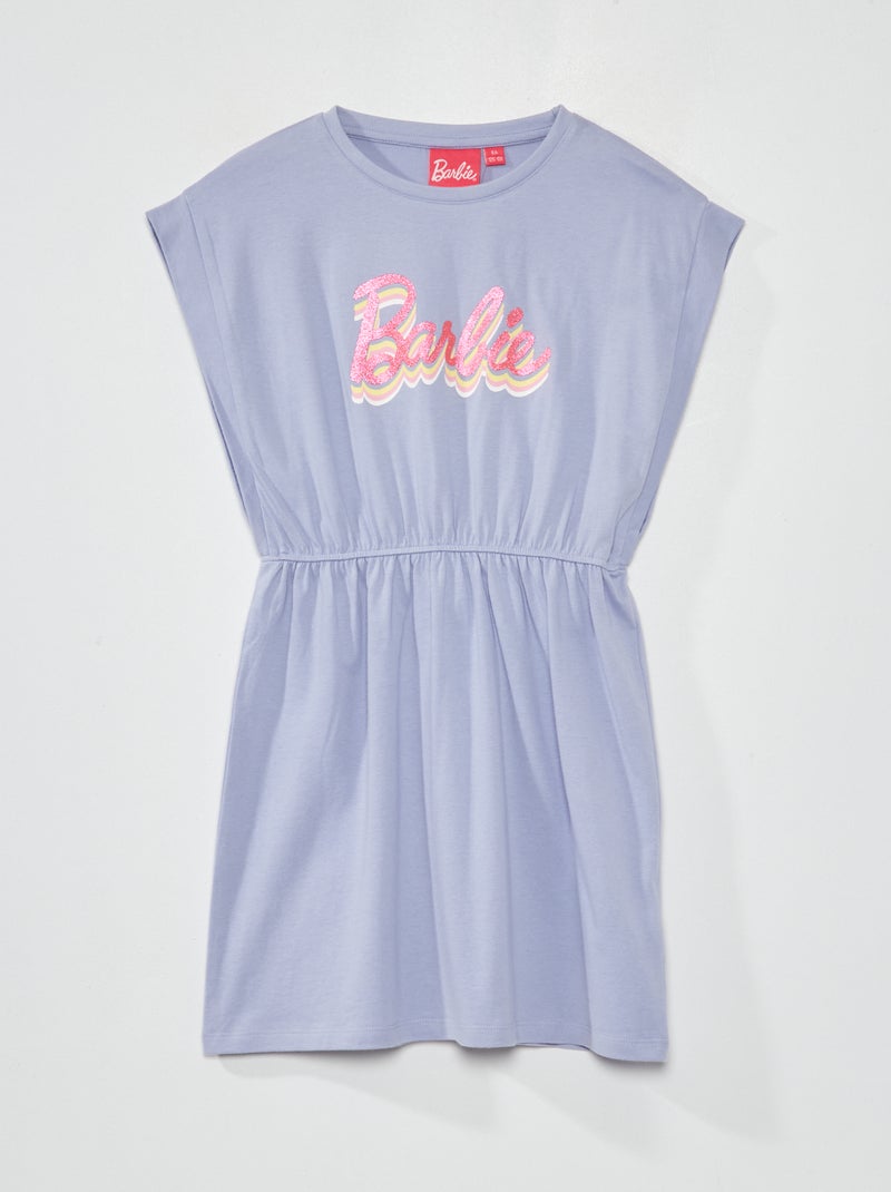 Vestito sciancrato con stampa 'Barbie' VIOLA - Kiabi