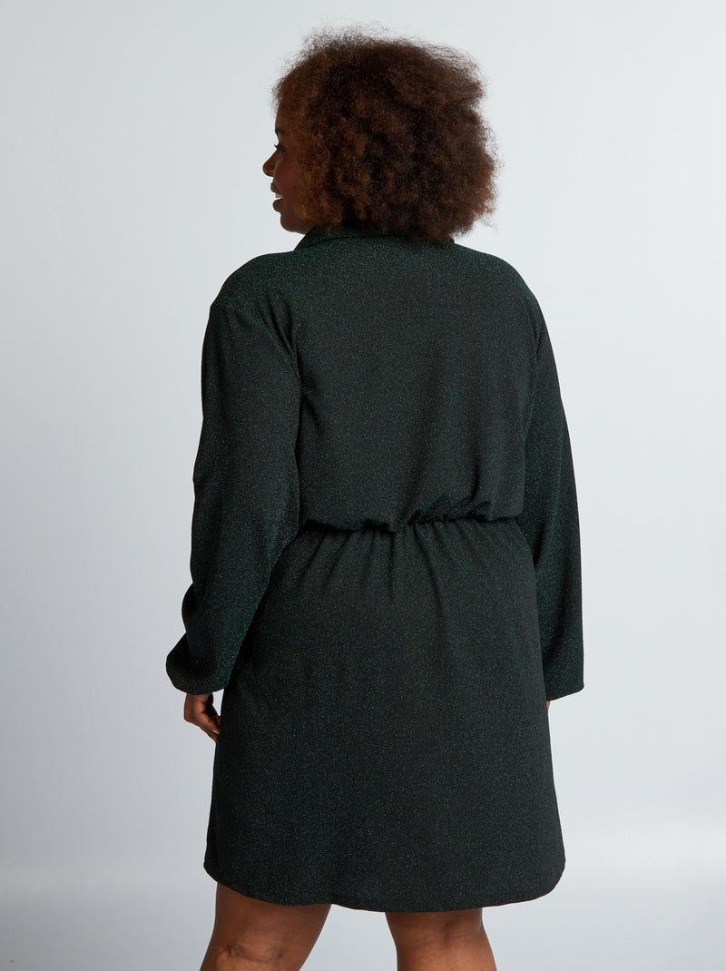 Vestito sciancrato in maglia stretch VERDE - Kiabi