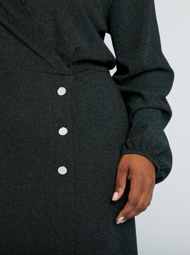Vestito sciancrato in maglia stretch VERDE - Kiabi