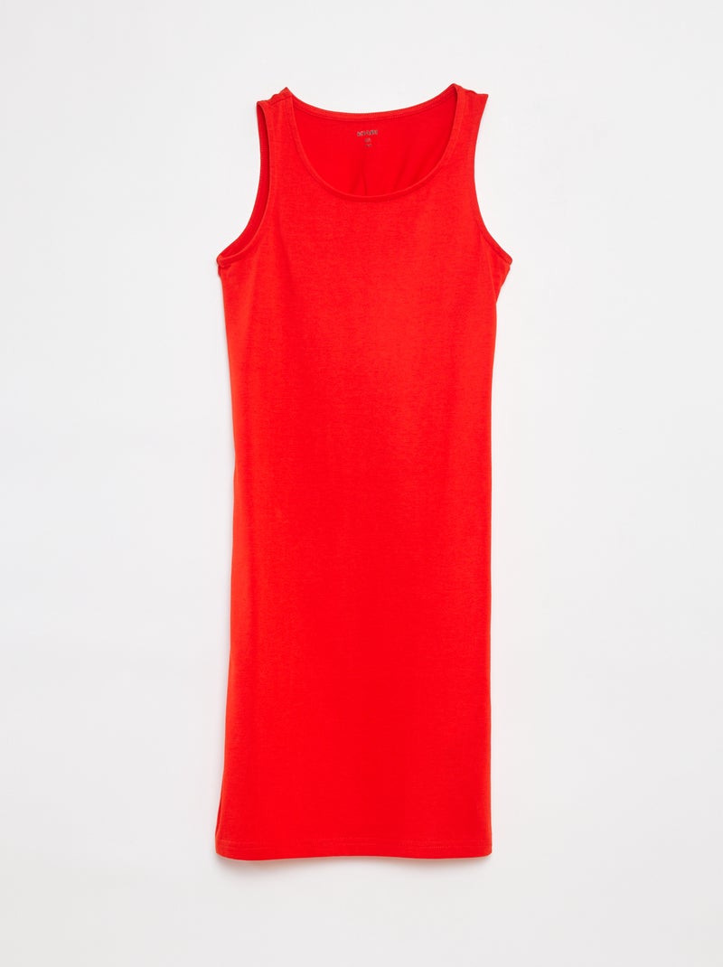 Vestito senza maniche aperto sulla schiena Rosso - Kiabi