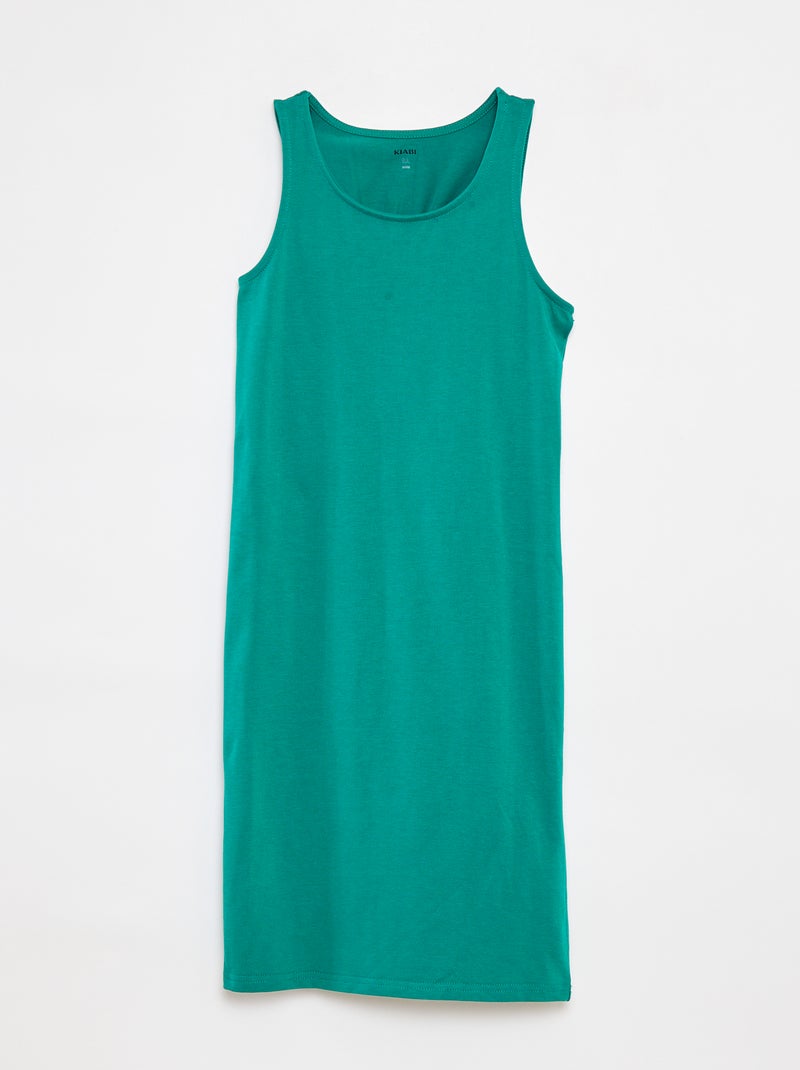 Vestito senza maniche aperto sulla schiena Verde - Kiabi