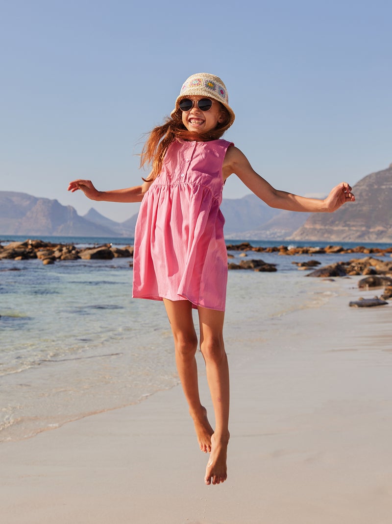 Vestito senza maniche con apertura dietro rosa - Kiabi