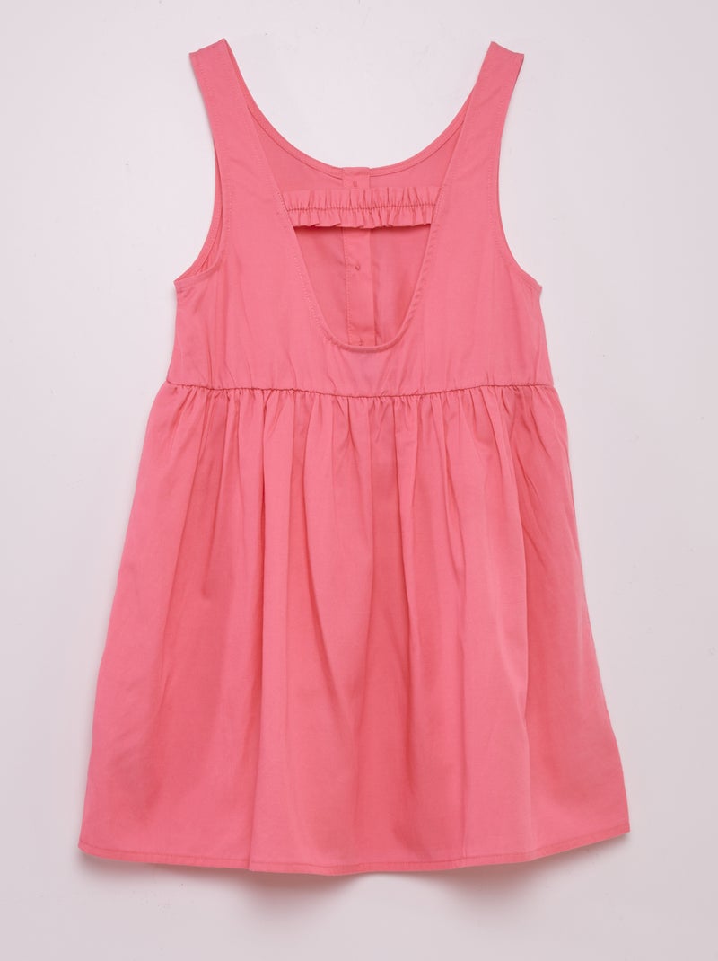 Vestito senza maniche con apertura dietro rosa - Kiabi