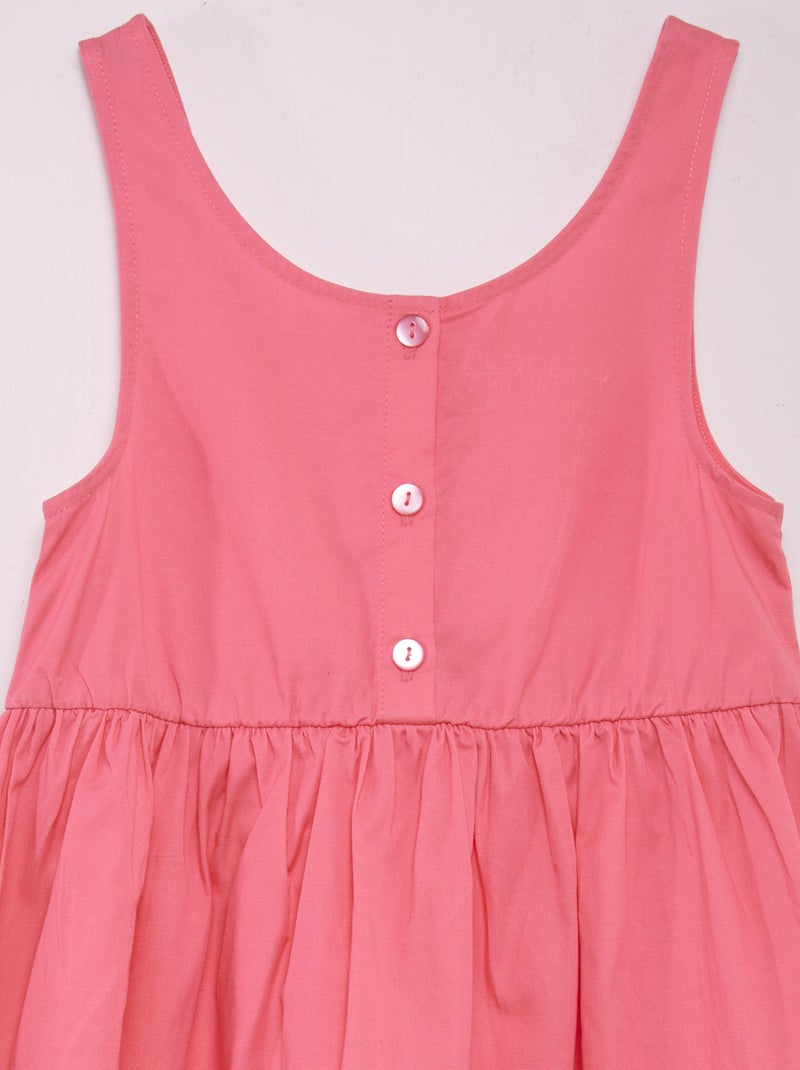 Vestito senza maniche con apertura dietro rosa - Kiabi