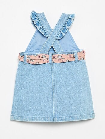 Vestito senza maniche in denim