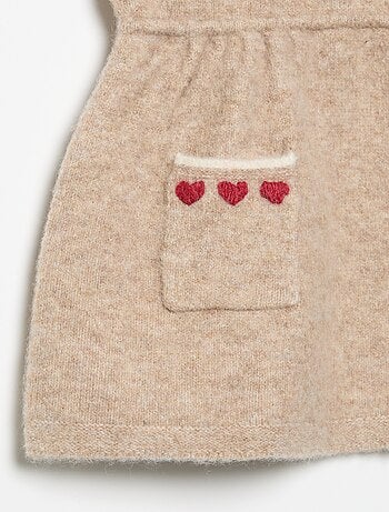 Vestito senza maniche in maglia
