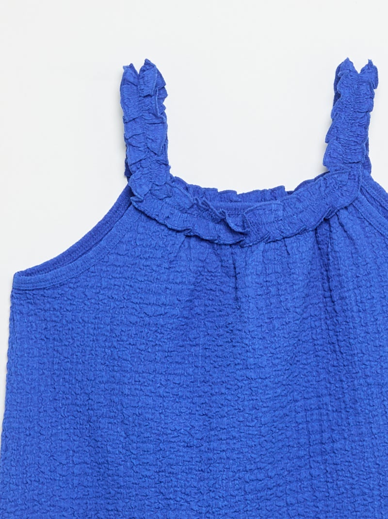 Vestito senza maniche in maglia leggera Blu - Kiabi