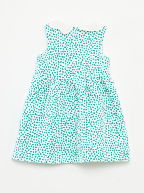 Vestito senza maniche in tessuto stropicciato con motivo - Kiabi