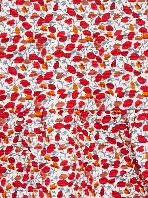 Vestito senza maniche in tessuto stropicciato con motivo - Kiabi