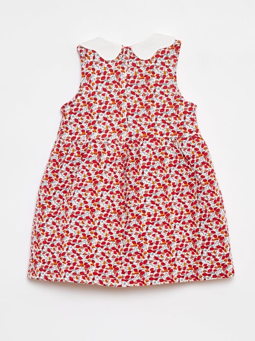 Vestito senza maniche in tessuto stropicciato con motivo - Kiabi