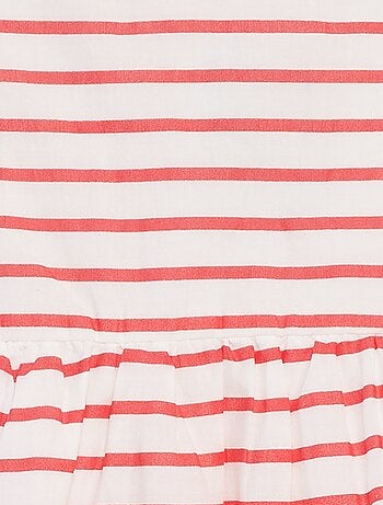 Vestito senza maniche in voile di cotone
