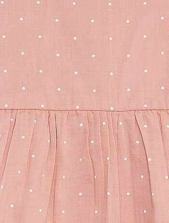 Vestito senza maniche in voile di cotone