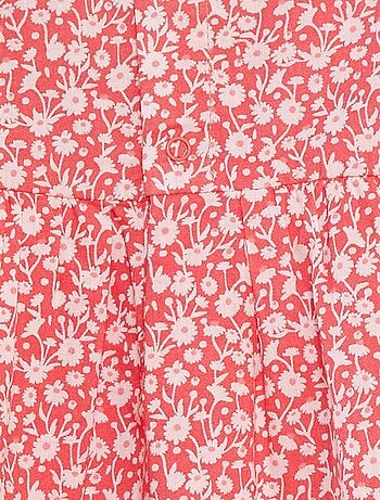 Vestito senza maniche in voile di cotone