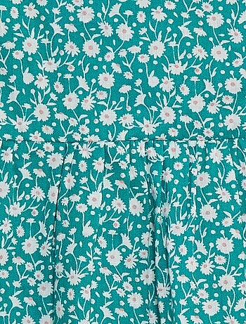 Vestito senza maniche in voile di cotone