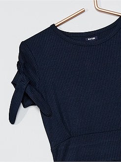 Vestito skater in maglia a costine - Kiabi