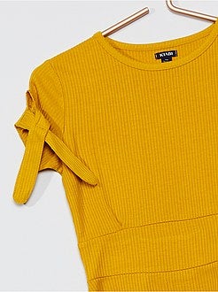 Vestito skater in maglia a costine - Kiabi