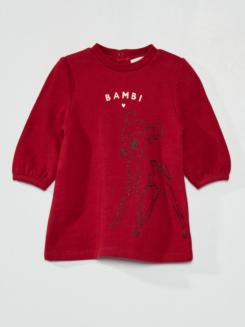 Vestito stampa "Bambi" ROSSO - Kiabi