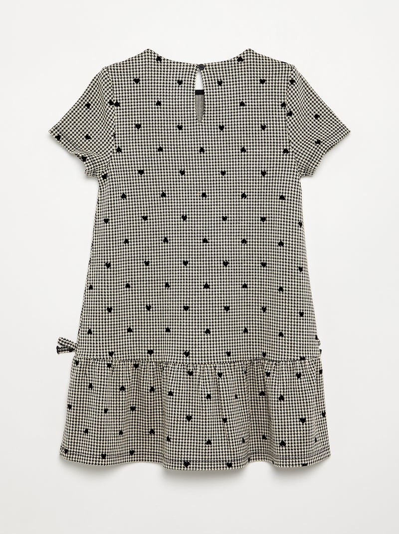 Vestito stampato a maniche corte Beige - Kiabi