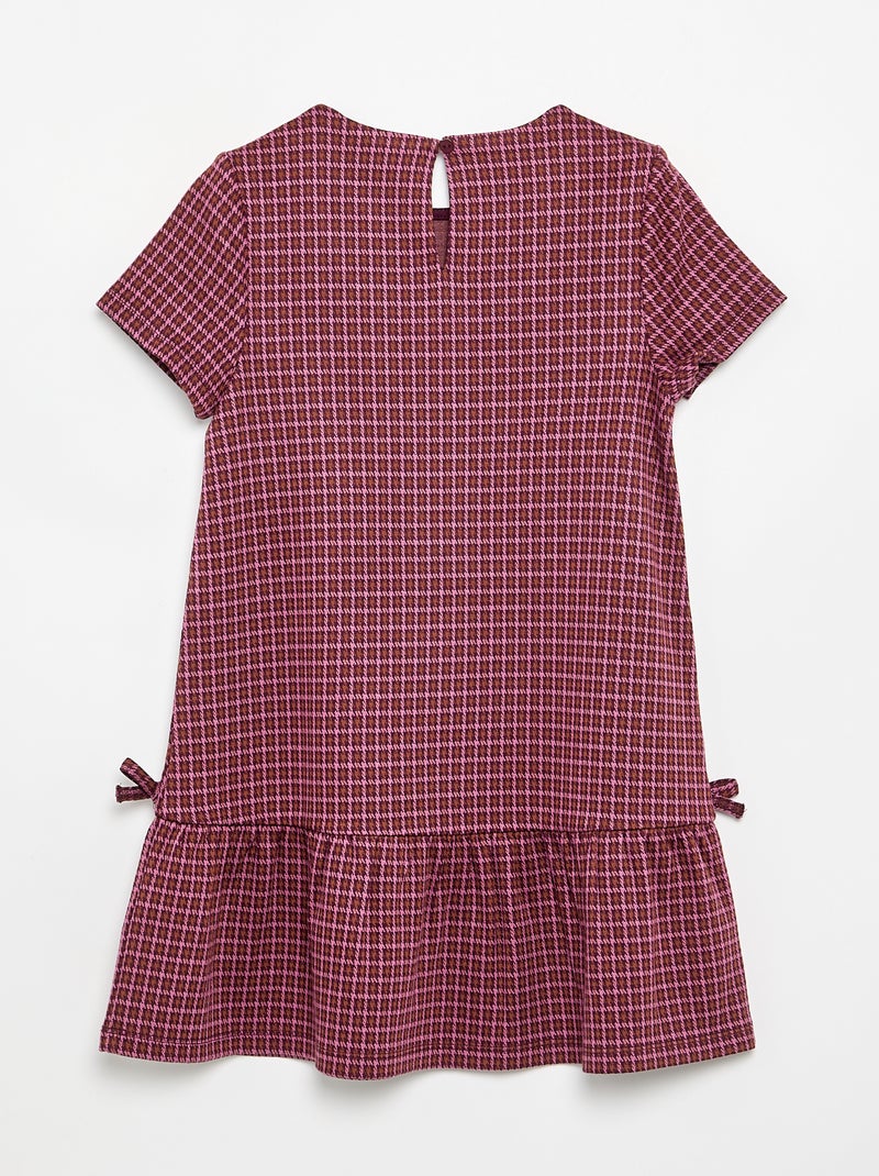 Vestito stampato a maniche corte Rosa - Kiabi