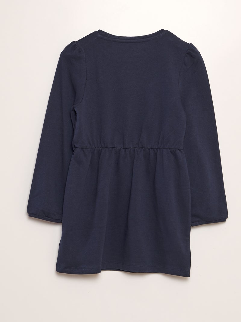 Vestito stampato french terry BLU - Kiabi