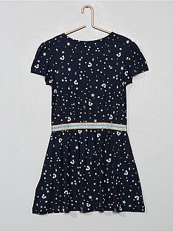 Vestito stampato in maglia a costine - Kiabi