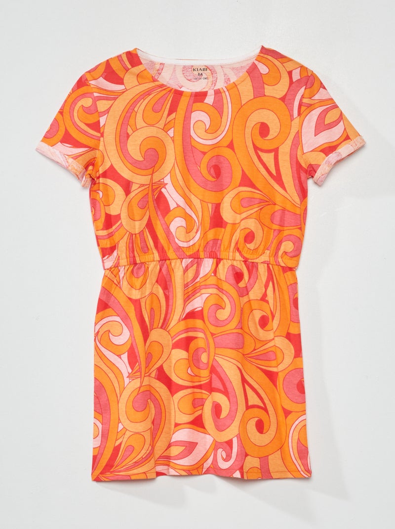 Vestito stampato ROSSO - Kiabi