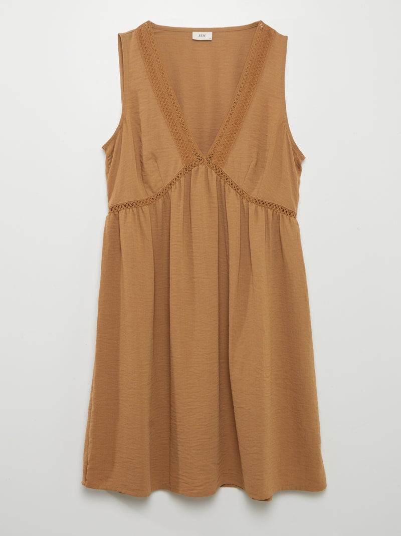 Vestito stile bohémien MARRONE - Kiabi