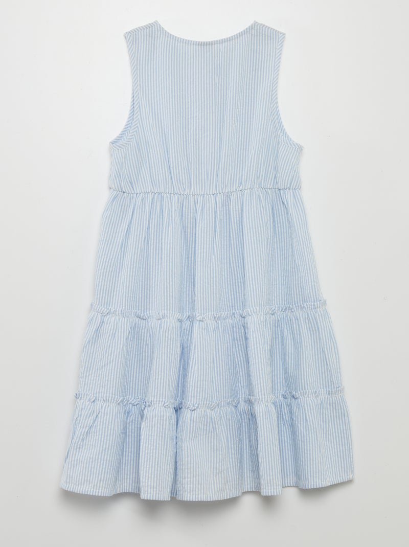 Vestito svasato a righe BLU - Kiabi