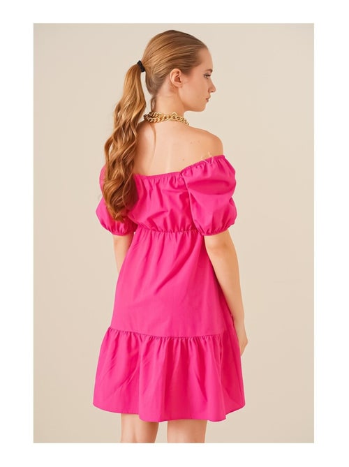 Vestito svasato in popeline - Kiabi