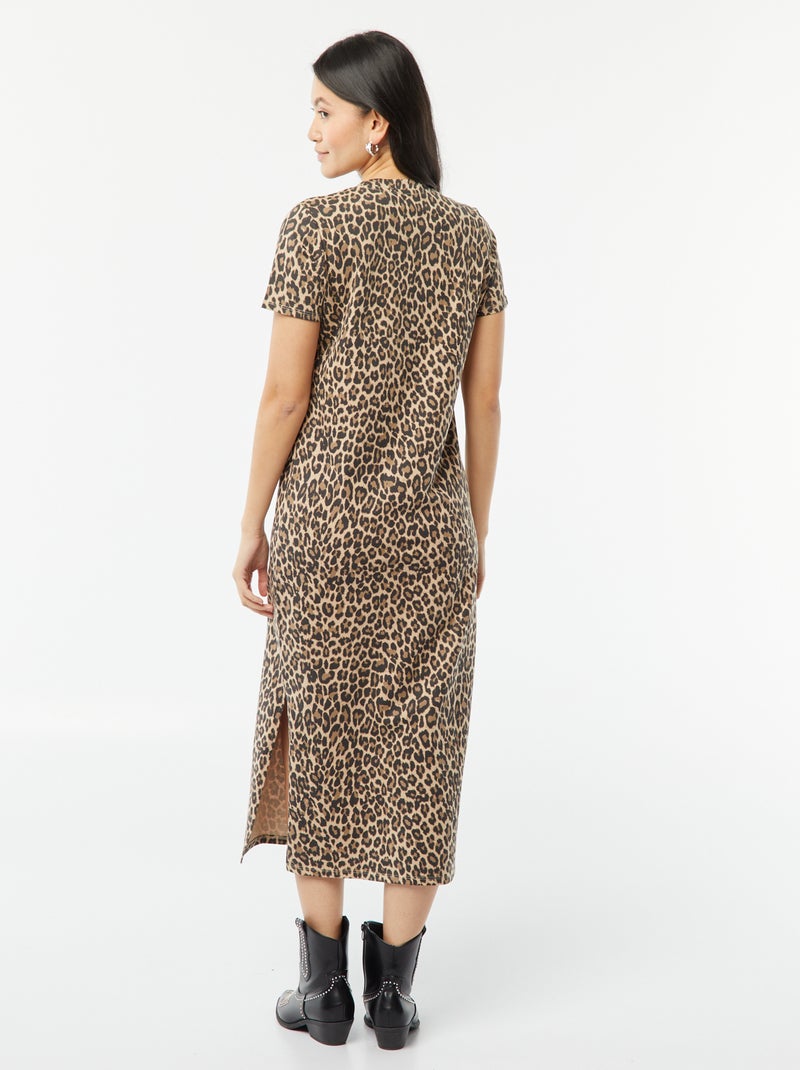 Vestito t-shirt lungo BEIGE - Kiabi