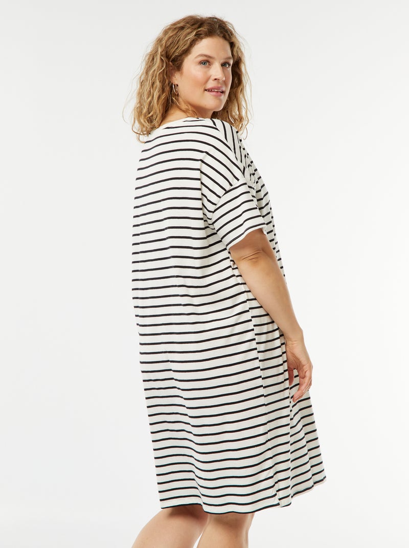 Vestito t-shirt lungo BIANCO Taglie forti Donna Kiabi