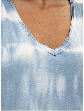 Vestito t-shirt lungo con motivi IBOLIA