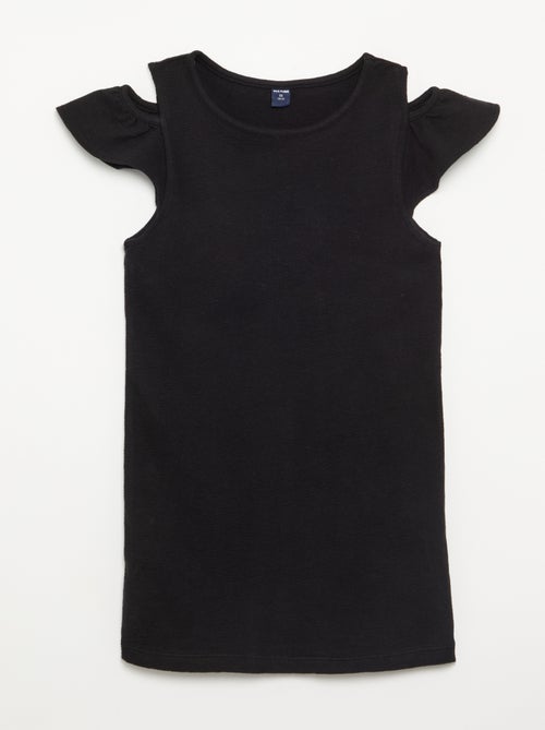 Vestito taglio a metà coscia con aperture sulle spalle - Kiabi
