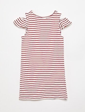 Vestito taglio a metà coscia con aperture sulle spalle
