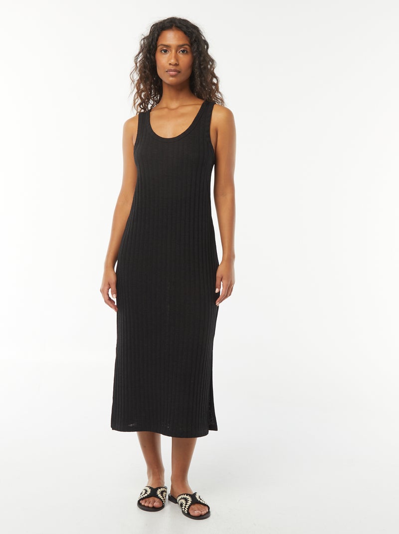 Abo Midi Cami Estivo Da Donna Senza Maniche Con Spalline