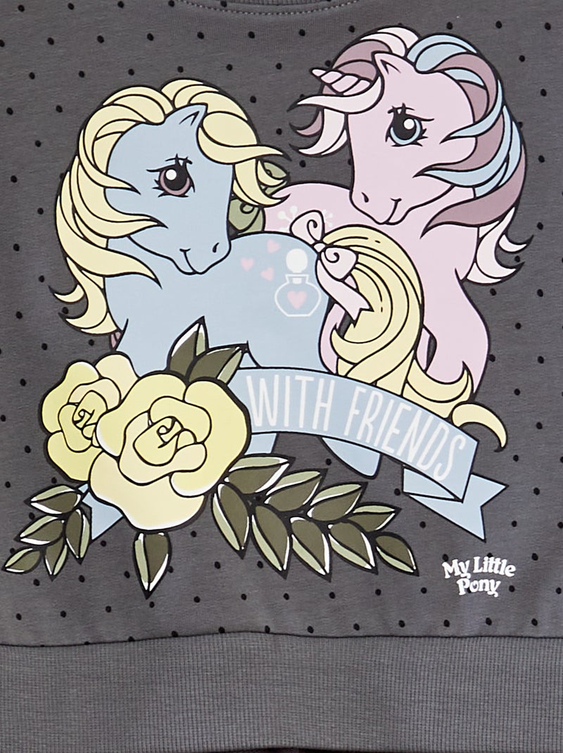 Vestito unicorno 'Name it' vestito bimateriale GRIGIO - Kiabi