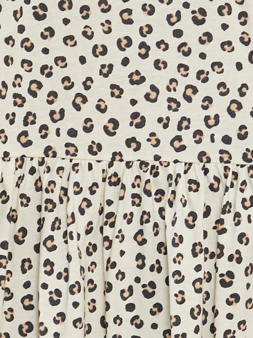 Vestito vestito con motivo - Spalline volant à motivo - Kiabi