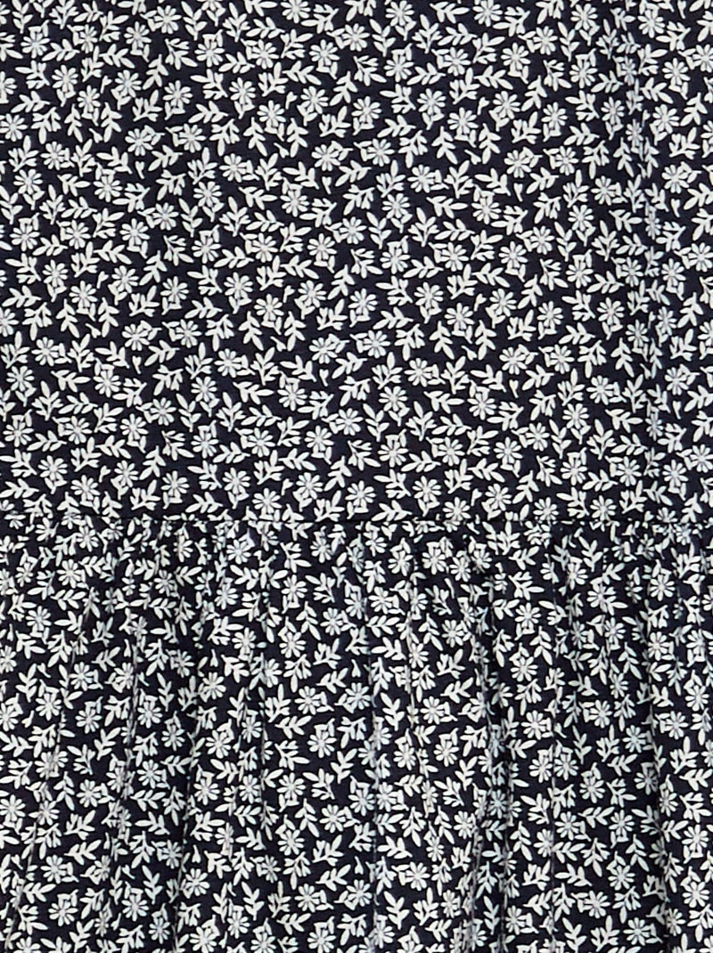 Vestito vestito con motivo - Spalline volant à motivo BLU - Kiabi