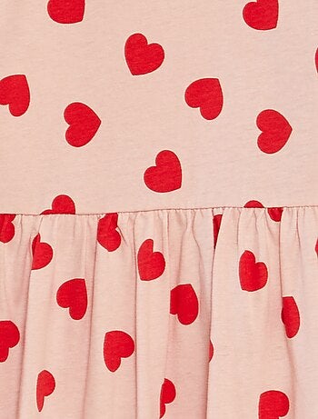 Vestito vestito con motivo - Spalline volant à motivo