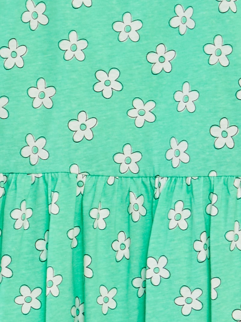 Vestito vestito con motivo - Spalline volant à motivo VERDE - Kiabi