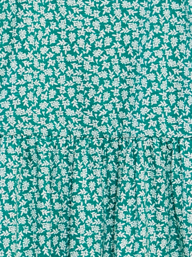 Vestito vestito con motivo - Spalline volant à motivo VERDE - Kiabi