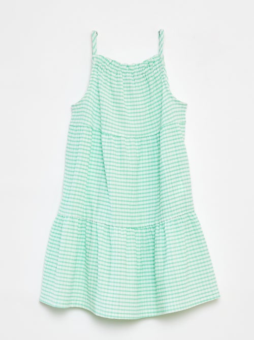 Vestito vichy svasato - Kiabi