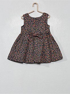 Vestito voile di cotone stampa 'fiori' - Kiabi